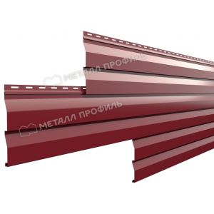 Металлический сайдинг МП СК-14х226 (ПЭ-01-3003-0.45) Красный рубин от производителя  Металл Профиль по цене 601 р