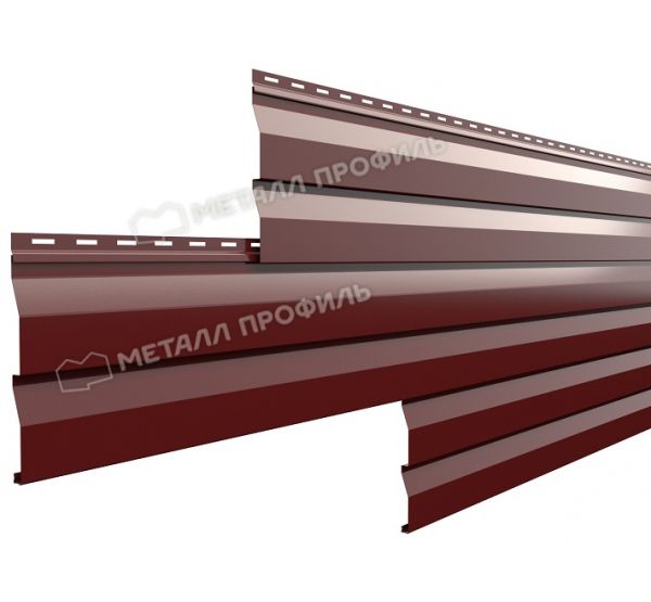 Металлический сайдинг МП СК-14х226 (ПЭ-01-3009-0.45) Красная окись от производителя  Металл Профиль по цене 601 р