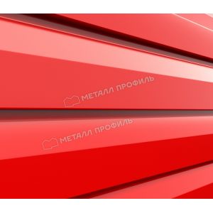 Металлический сайдинг МП СК-14х226 (ПЭ-01-3020-0.45) Красный насыщенный от производителя  Металл Профиль по цене 611 р