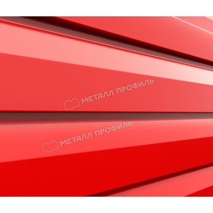 Металлический сайдинг МП СК-14х226 (ПЭ-01-3020-0.5) Красный насыщенный от производителя  Металл Профиль по цене 764 р