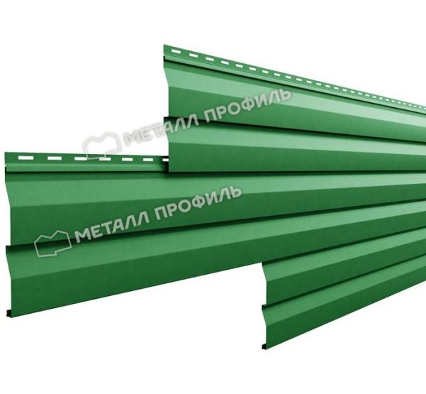 Металлический сайдинг МП СК-14х226 (ПЭ-01-6002-0.5) Зеленый лист от производителя  Металл Профиль по цене 754 р