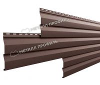 Металлический сайдинг МП СК-14х226 (ПЭ-01-8017-0.4) Коричневый шоколад