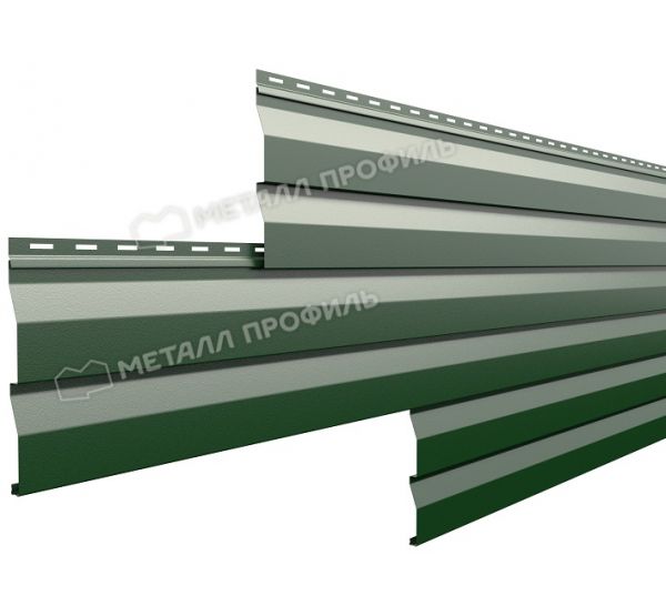 Металлический сайдинг МП СК-14х226 (PURMAN-20-6005-0.5) Зеленый мох от производителя  Металл Профиль по цене 1 290 р