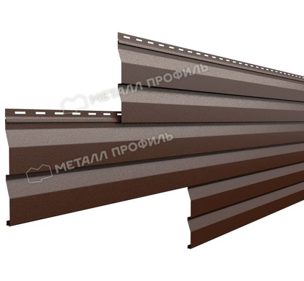 Металлический сайдинг МП СК-14х226 (VikingMP-01-8017-0.45) Коричневый шоколад от производителя  Металл Профиль по цене 687 р
