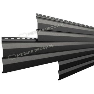 Металлический сайдинг МП СК-14х226 (VikingMP-01-9005-0.45) Черный темный от производителя  Металл Профиль по цене 687 р
