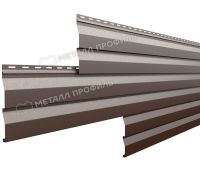 Металлический сайдинг МП СК-14х226 (VikingMP E-20-8017-0.5) Коричневый шоколад
