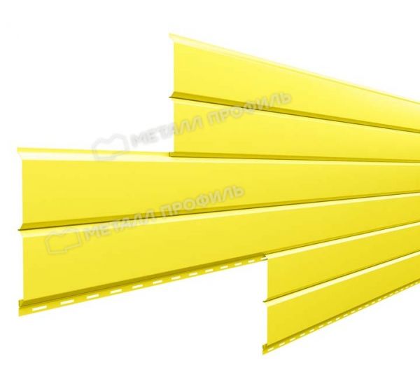Металлический сайдинг Lбрус-15х240 (ПЭ-01-1018-0.5) Желтый цинк от производителя  Металл Профиль по цене 804 р