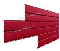 Металлический сайдинг Lбрус-15х240 (ПЭ-01-3003-0.45) Красный рубин