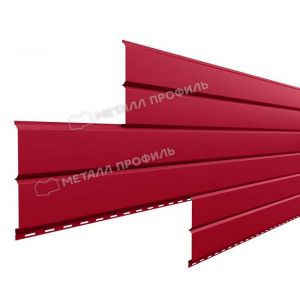 Металлический сайдинг Lбрус-15х240 (ПЭ-01-3003-0.45) Красный рубин от производителя  Металл Профиль по цене 745 р