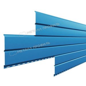 Металлический сайдинг Lбрус-15х240 (ПЭ-01-5015-0.5) Синее небо от производителя  Металл Профиль по цене 429 р