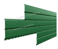 Металлический сайдинг Lбрус-15х240 (ПЭП-01-6002-0.45) Зеленый лист