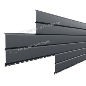 Металлический сайдинг Lбрус-15х240 (PURMAN-20-7024-0.5) Серый графит от производителя  Металл Профиль по цене 1 300 р