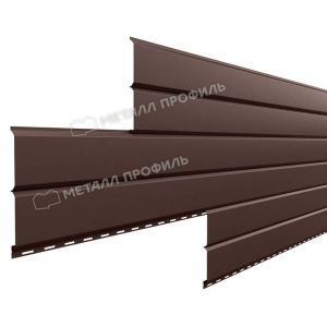 Металлический сайдинг Lбрус-15х240 (PURMAN-20-8017-0.5) Коричневый шоколад от производителя  Металл Профиль по цене 1 300 р