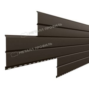 Металлический сайдинг Lбрус-15х240 (PURMAN-20-RR32-0.5) Темно-коричневый от производителя  Металл Профиль по цене 1 300 р