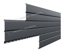 Металлический сайдинг Lбрус-15х240 (VikingMP-01-7024-0.45) Серый графит