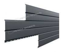 Металлический сайдинг Lбрус-15х240 (VikingMP E-20-7024-0.5) Серый графит