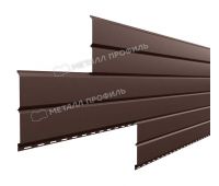 Металлический сайдинг Lбрус-15х240 (VikingMP E-20-8017-0.5) Коричневый шоколад