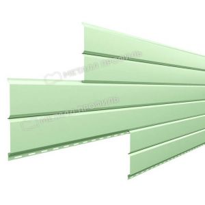 Металлический сайдинг Lбрус-15х240 NormanMP (ПЭ-01-6019-0.5) Зеленая пастель от производителя  Металл Профиль по цене 429 р