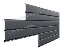 Металлический сайдинг Lбрус-15х240 NormanMP (ПЭ-01-7024-0.5) Серый графит