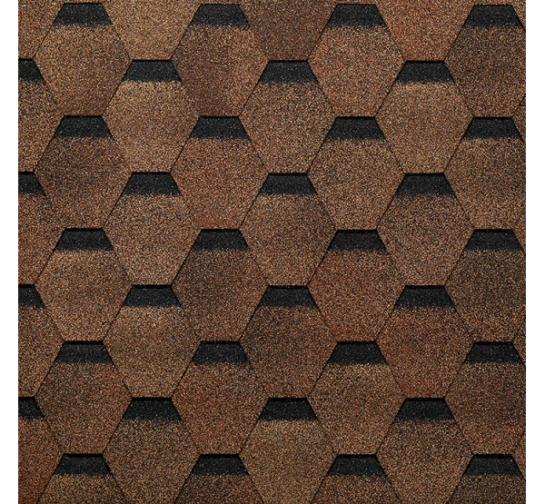 Гибкая черепица Шестигранник Светло-коричневый от производителя Docke по цене 359 р Гибкая черепица Шестигранник Светло-коричневый от производителя Docke по цене 359 р