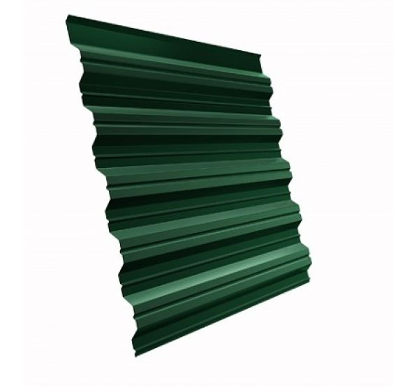Лист 0.5 мм 5600x1060 Профнастил HC35 Velur Зеленый мох от производителя  Grand Line по цене 4 250 р