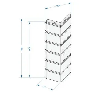 Угол наружный коллекция Berg Коричневый от производителя Docke по цене 540 р Угол наружный коллекция Berg Коричневый от производителя Docke по цене 540 р