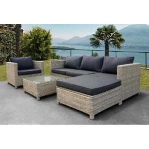 Комплект мебели плетеной из иск. ротанга YR821G Grey/Grey от производителя  Afina по цене 119 000 р