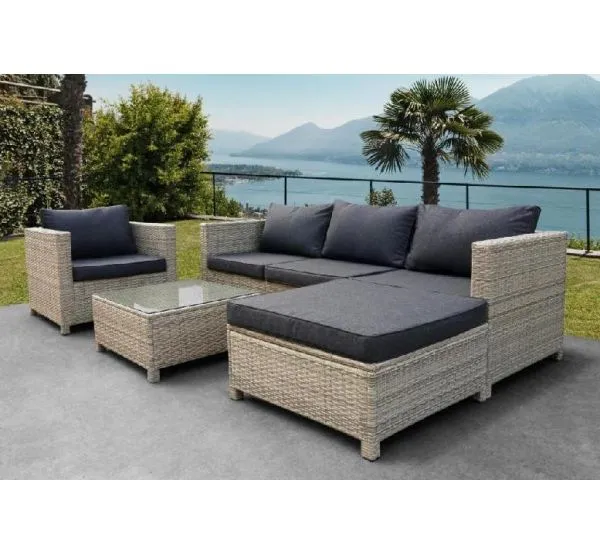 Комплект мебели плетеной из иск. ротанга YR821G Grey/Grey от производителя  Afina по цене 119 000 р