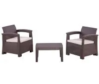 Кресла RATTAN Comfort 3 Венге. Подушки бежевые.