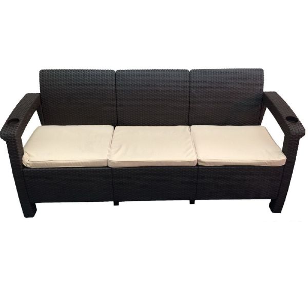 Трёхместный диван Sofa 3 Seat Венге от производителя  Мебель Yalta по цене 15 000 р