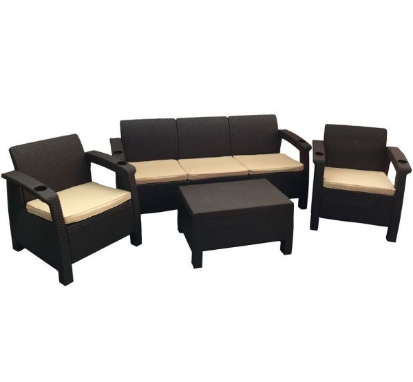 Диван и кресла Terrace Set Max от производителя  Мебель Yalta по цене 30 800 р