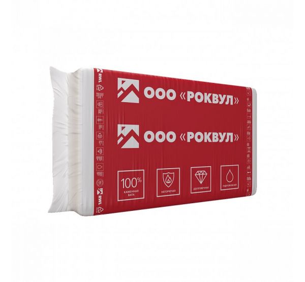Утеплитель Роквул Каркас Баттс 50мм, 12 плит, 7.2м2, 600х1000мм, 0.36м3 от производителя  Rockwool по цене 1 824 р