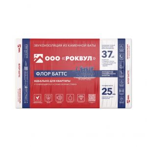 Утеплитель Rockwool ФЛОР БАТТС 25х600х1000/12шт/7.2м2/0.18м3 (32упак/палл) от производителя Rockwool по цене 3 354 р Утеплитель Rockwool ФЛОР БАТТС 25х600х1000/12шт/7.2м2/0.18м3 (32упак/палл) от производителя Rockwool по цене 3 354 р
