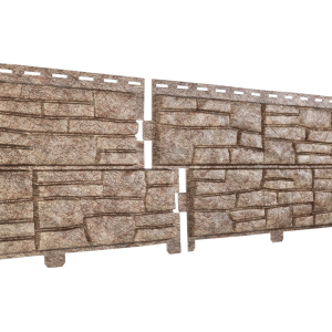 Фасадная панель Стоун Хаус Сланец Бурый от производителя  Ю-Пласт по цене 362 р