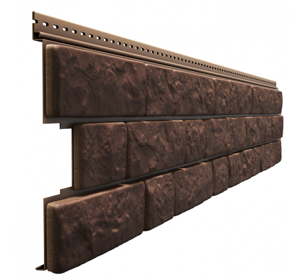 Фасадные панели - серия LUX BERGART под камень Кедровый орех  от производителя  Docke по цене 394 р