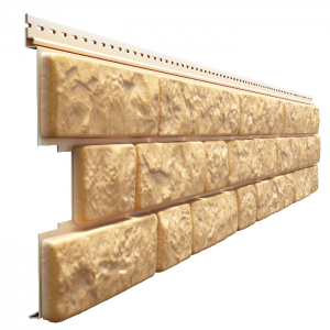 Фасадные панели - серия LUX BERGART под камень Пекан от производителя  Docke по цене 394 р