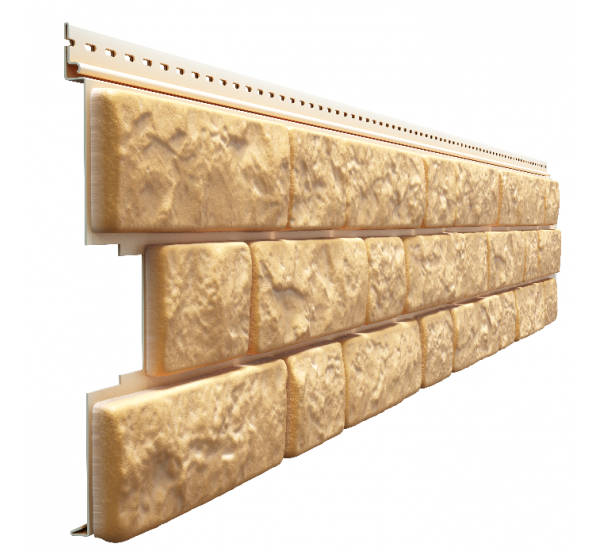 Фасадные панели - серия LUX BERGART под камень Пекан от производителя  Docke по цене 394 р