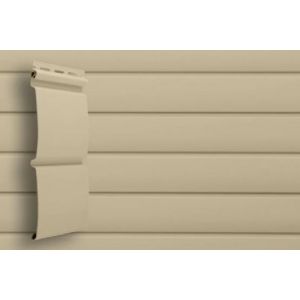 Виниловый сайдинг классик D4.8 Блокхаус - Бежевый от производителя  Grand Line по цене 320 р