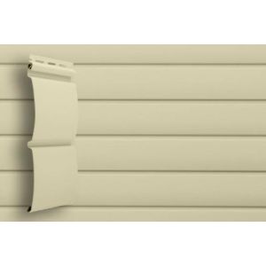 Виниловый сайдинг классик D4.8 Блокхаус - Слоновая Кость от производителя  Grand Line по цене 358 р