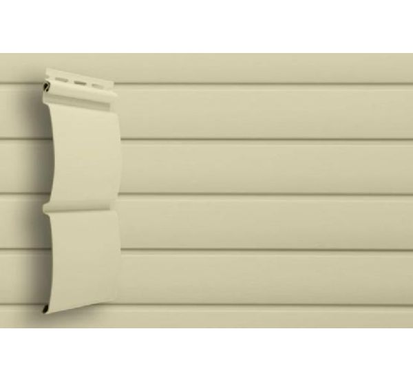 Виниловый сайдинг классик D4.8 Блокхаус - Слоновая Кость от производителя  Grand Line по цене 358 р