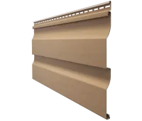 Виниловый сайдинг - серия PREMIUM D4,5D, (Корабельный брус) Капучино
