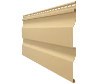 Виниловый сайдинг - серия PREMIUM D4,5D,(Корабельный брус) Карамель