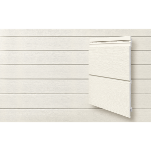 Виниловый сайдинг панель двойная Kerrafront Modern Wood - White от производителя  Vox по цене 4 134 р