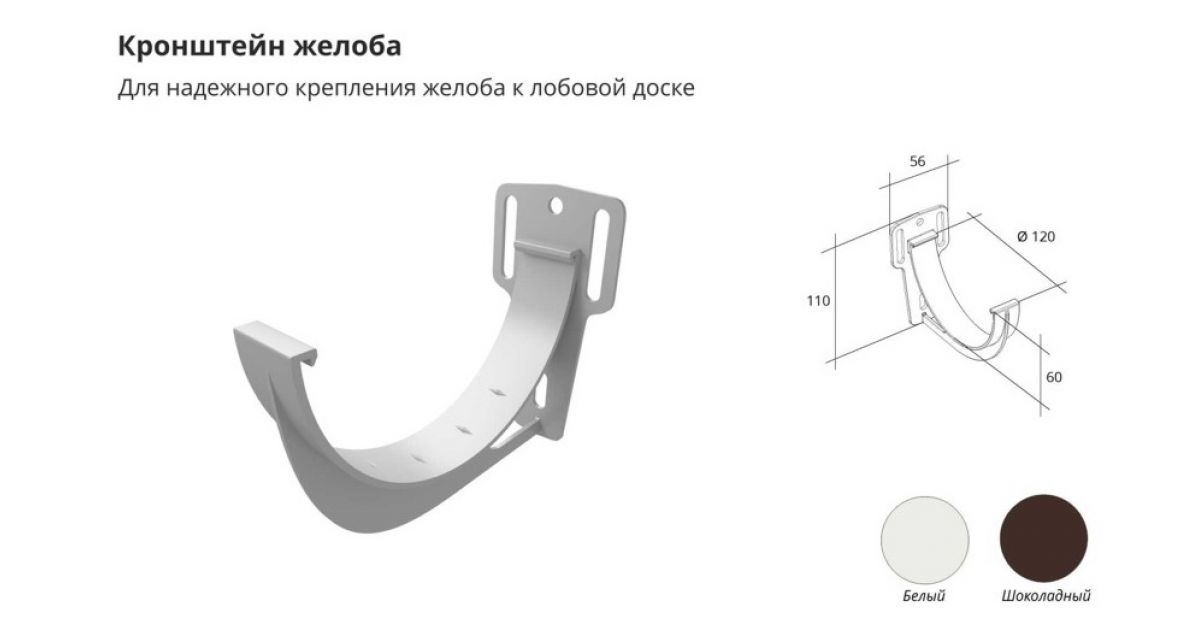 Крепление водосточного желоба