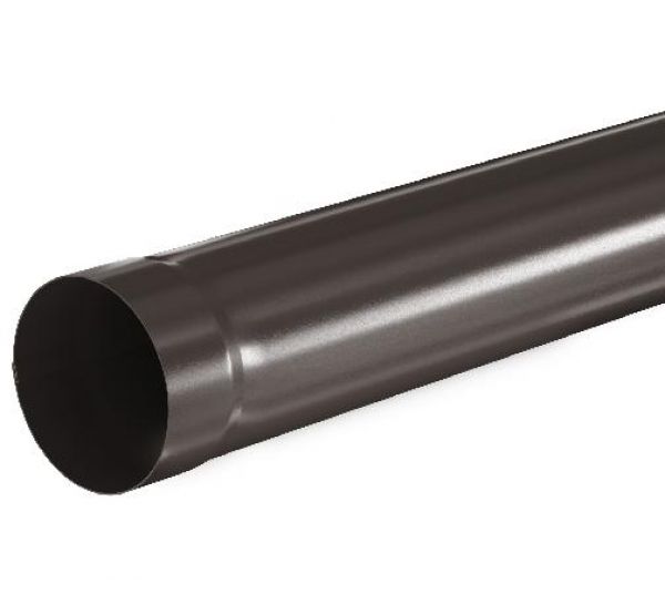 Труба водосточная RR 32 Тёмно-коричневый 1.00м 125/90 от производителя  Aquasystem по цене 973 р