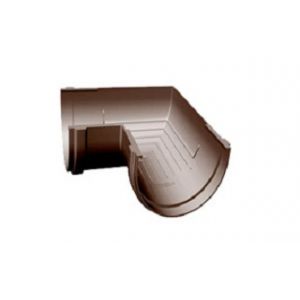 Угол желоба универсал 90˚ Premium ПВХ Шоколад от производителя  Docke по цене 328 р
