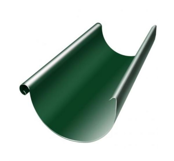 Водосточный желоб 3м Зеленый (RAL 6005) от производителя  Grand Line по цене 1 075 р